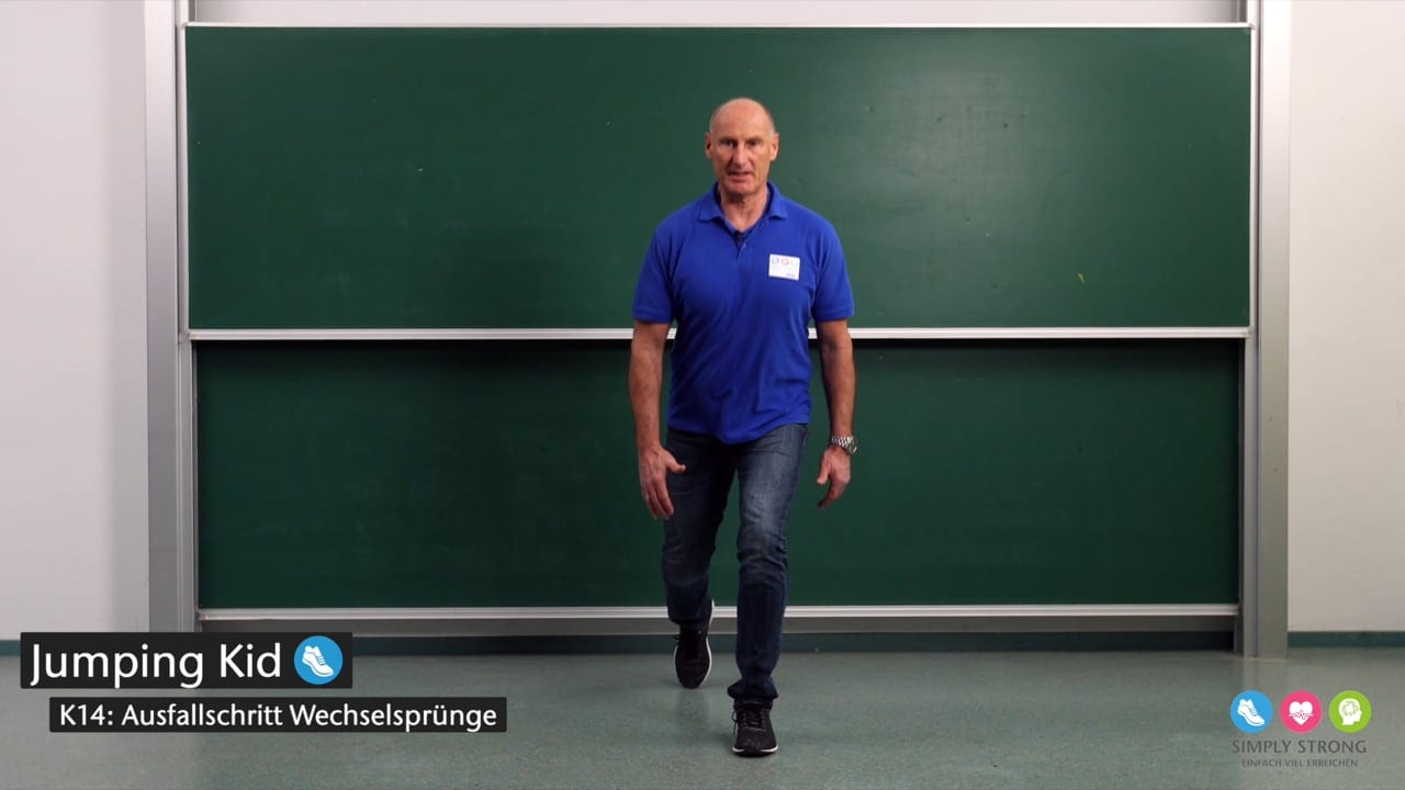 Preview image for the video "Ausfallschritt Wechselsprünge". Preview image for the video "Ausfallschritt Wechselsprünge".