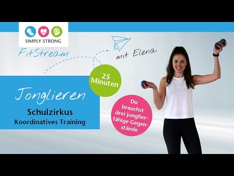 Preview image for the video "FitStream: Jonglieren mit Elena". Preview image for the video "FitStream: Jonglieren mit Elena".