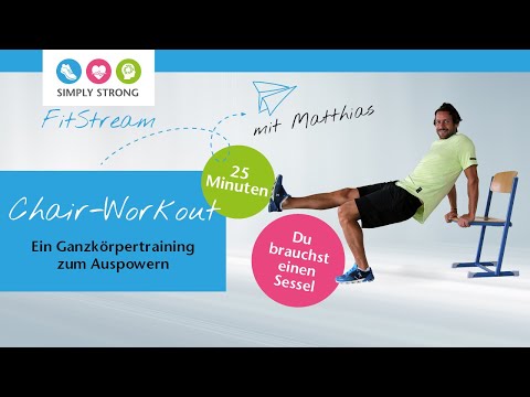 Preview image for the video "FitStream: Chair-Workout mit Matthias". Preview image for the video "FitStream: Chair-Workout mit Matthias".