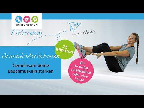 Preview image for the video "FitStream: Crunch-Variationen mit Nina".
